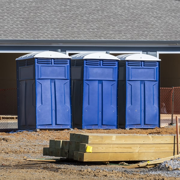 is there a specific order in which to place multiple portable restrooms in Dows Iowa